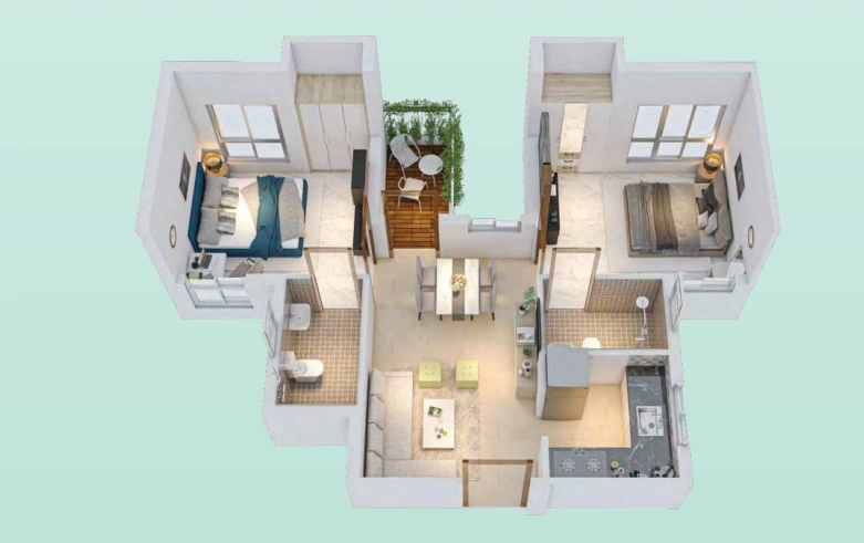 3BHK Flats at Solaris Shalimar, Howrah - Apartment Image