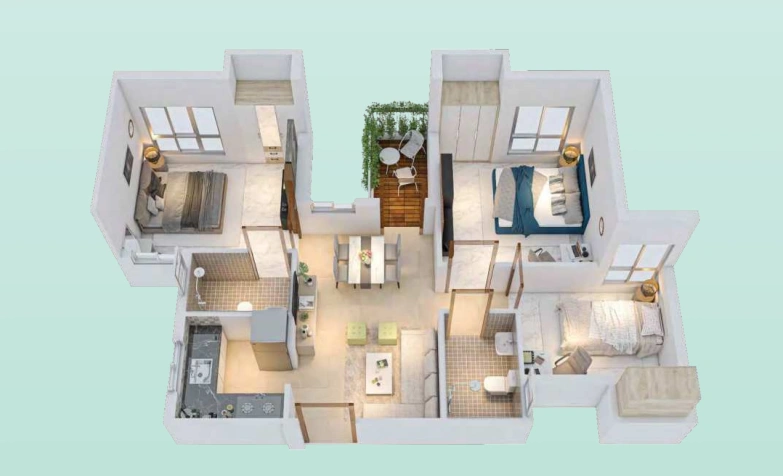 3BHK Flat at Solaris Shalimar, Howrah - Apartment Image