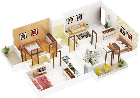 Luxury 3 BHK Flats in Rajarhat - Apartment Image